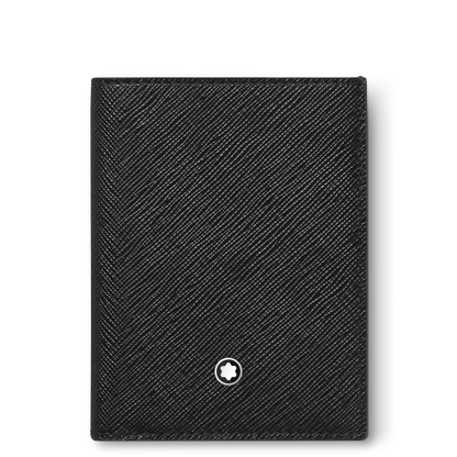 Mini Carteira Montblanc Sartorial Preta para 4 Cartões
