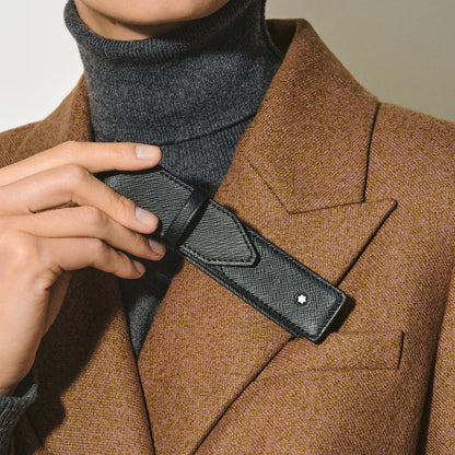 Estojo Sartorial Montblanc Preto para 1 Caneta