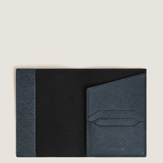 Porta-passaporte Montblanc Sartorial Tweed Azul