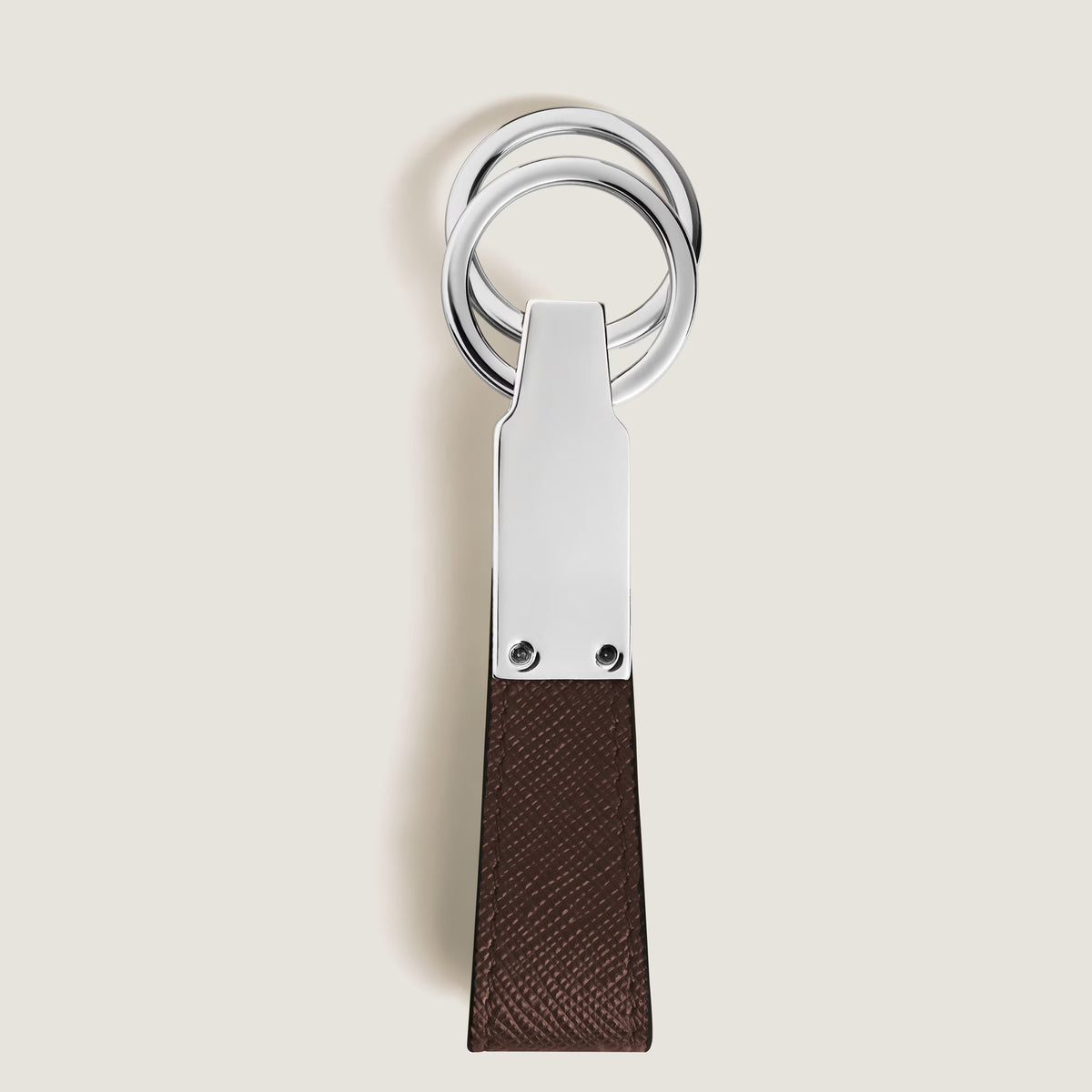 Montblanc Llavero Sartorial de Cuero con 2 Anillas