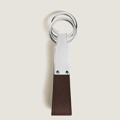 Montblanc Llavero Sartorial de Cuero con 2 Anillas